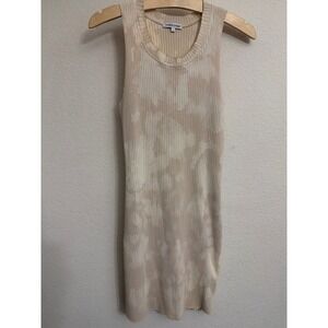 Cotton Citizen Ribbed Tank Dress Tie Dye Neutral Size S Made in USA